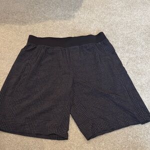 Lululemon Athletica Navy Checkered Men's Shorts